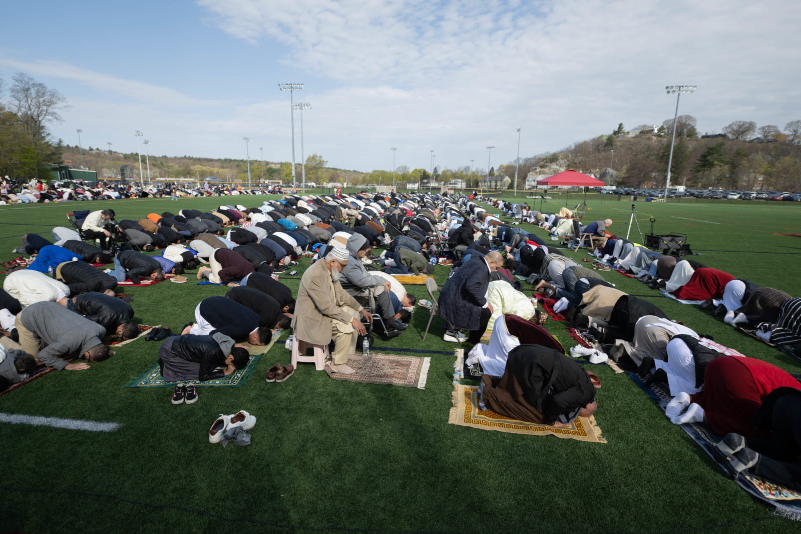 Eid prayer celebration at Malden Islamic Center 1
