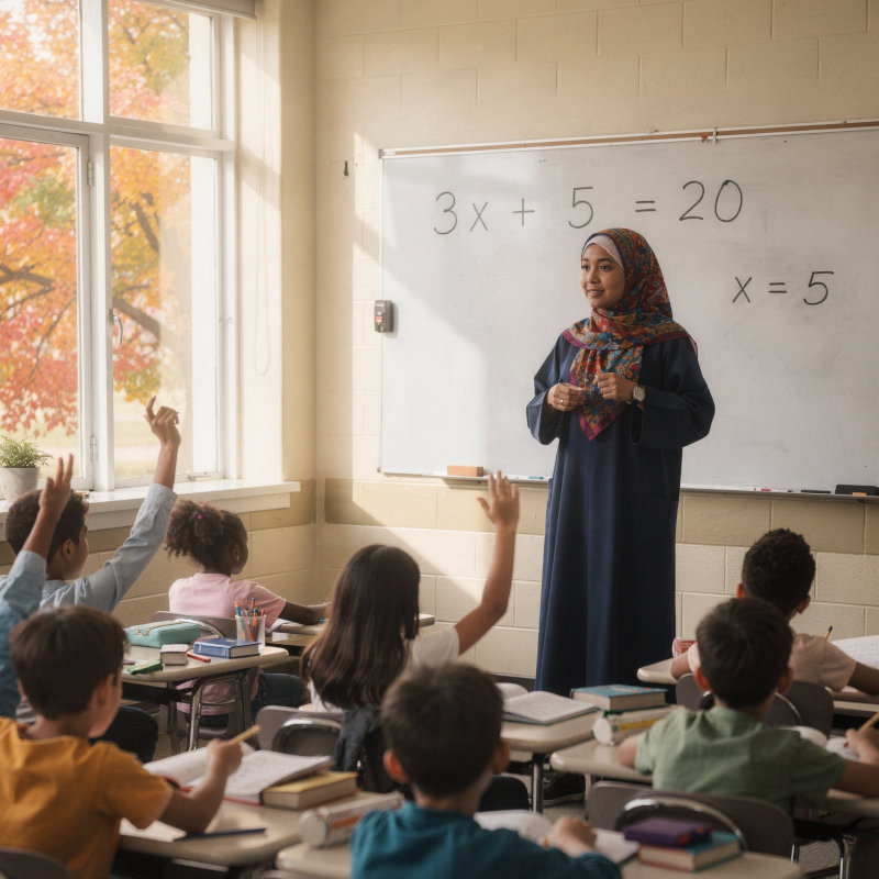 Third grade teacher in Malden